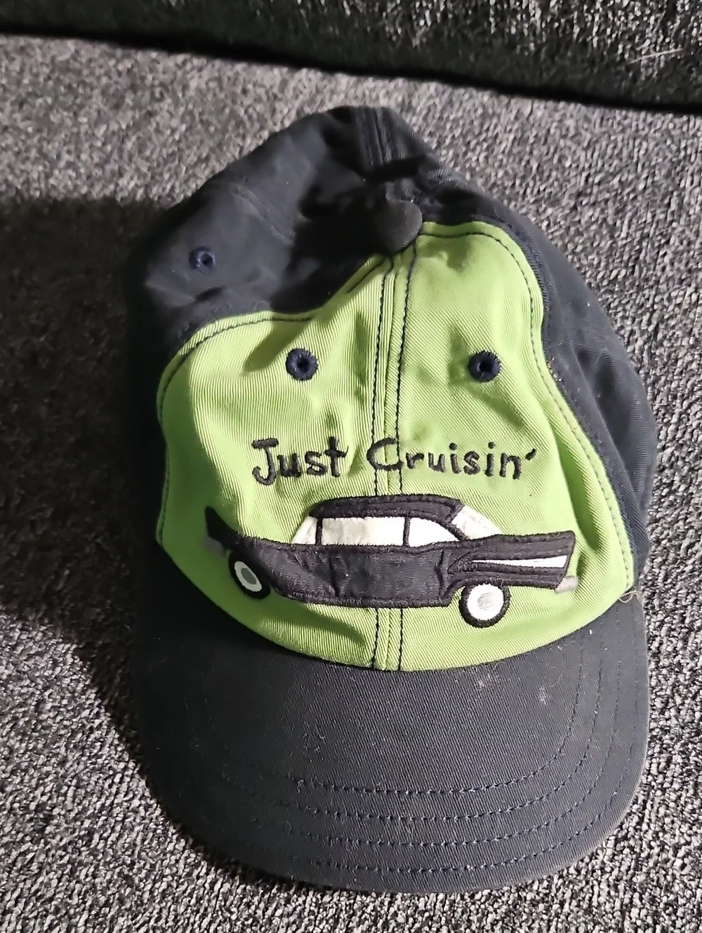 Gymboree Green and Black 'Just Cruisin' Baseball Cap